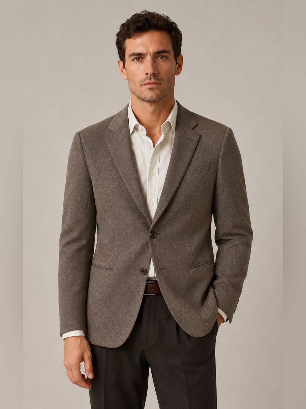 Armani Collezioni Taupe Men's Blazer
